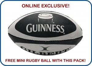 Online Exclusive - Free Mini Rugby Ball With This Pack!